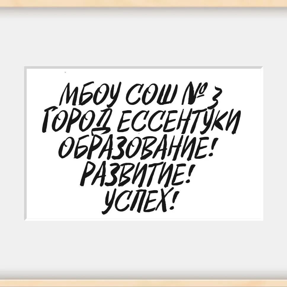
МБОУ СОШ №3 г. Ессентуки
