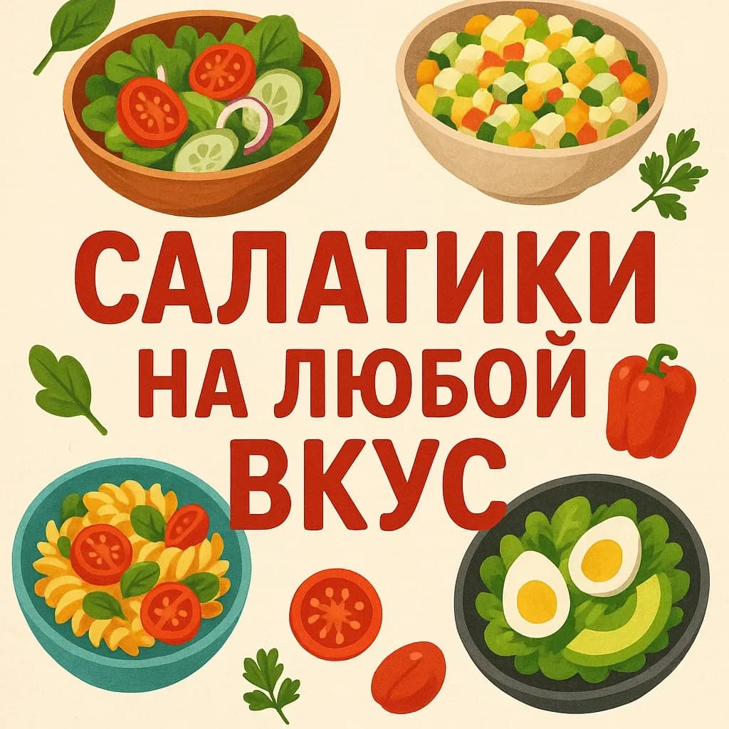 
САЛАТИКИ НА ЛЮБОЙ ВКУС
